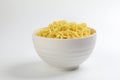 Fresh yellow egg noodle Royalty Free Stock Photo