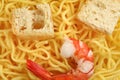 Fresh yellow egg noodle Royalty Free Stock Photo