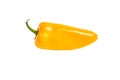 Fresh yellow hot jalape o peppers isolated on a white background Royalty Free Stock Photo