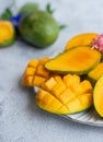 Fresh mango Fruits in raw formate.