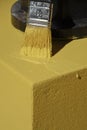 Fresh yellow paint Royalty Free Stock Photo