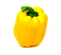 Fresh yellow pepper isolated on white background Royalty Free Stock Photo