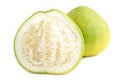 Fresh yellow pomelo fruit , grapefruit or Citrus maxima on white background Royalty Free Stock Photo