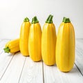 Fresh yellow squash on light surface Royalty Free Stock Photo