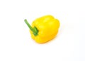 Fresh yellow sweet pepper, isolated on white background Royalty Free Stock Photo