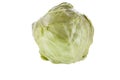 Fresh young cabbage isolated on white background. Spring green vegetables. Royalty Free Stock Photo