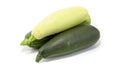 Fresh zucchini isolated on white background Royalty Free Stock Photo