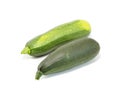 Fresh zucchini isolated on white background Royalty Free Stock Photo