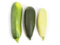 Fresh zucchini isolated on white background Royalty Free Stock Photo