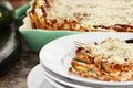 Fresh Zucchini Lasagna Royalty Free Stock Photo