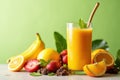 Freshen Up Your Immune System with a Tropical Smoothie Royalty Free Stock Photo