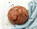 Freshly baked artisan bread loaf Royalty Free Stock Photo