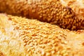 Freshly baked bread close-up Royalty Free Stock Photo