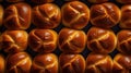 Freshly Baked Brioche Horizontal Background.