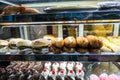 Baked cakes and pastries on display in Chennai, Tamil Nadu, India