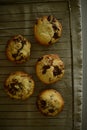 freshly baked chocolate chip cookies