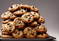 Freshly Baked Chocolate Chip Cookies Royalty Free Stock Photo