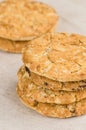 Freshly baked cookies, Homemade crispy cookies. Royalty Free Stock Photo