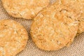 Freshly baked cookies, Homemade crispy cookies. Royalty Free Stock Photo