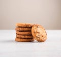 Freshly baked cookies with raisins and cashew nuts Royalty Free Stock Photo