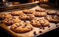 Freshly Baked Cookies Oven-Fresh Delights. Generative AI Royalty Free Stock Photo