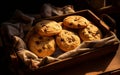 Freshly Baked Cookies Oven-Fresh Delights. Generative AI