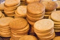 freshly baked cookies to prepare Argentine alfajores