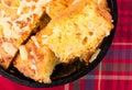 Freshly baked corn bread