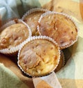 Freshly baked cornbread muffins Royalty Free Stock Photo