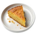 Cornbread on Plate Royalty Free Stock Photo