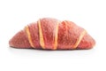 Freshly Baked Croissant with fruity flavor Isolated Against White Background