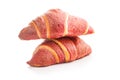 Freshly Baked Croissant with fruity flavor Isolated Against White Background