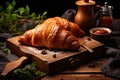 Freshly Baked Croissants - Delicious Flaky Pastries with a Crispy Texture and Fragrant Aroma