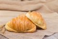 Freshly baked croissants