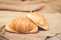 Freshly baked croissants