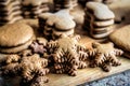 Freshly baked delicious gingerbread cookies