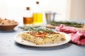 freshly baked focaccia bread with rosemary on top Royalty Free Stock Photo