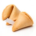 Freshly baked fortune cookie isolated on transparent background Royalty Free Stock Photo
