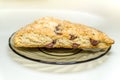 Home made scones on a plate Royalty Free Stock Photo