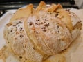 Freshly baked homemade bread loaf with seads straight from the oven Royalty Free Stock Photo