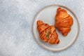 Freshly baked homemade croissants Royalty Free Stock Photo