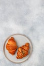 Freshly baked homemade croissants Royalty Free Stock Photo