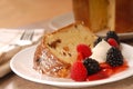 Freshly baked Italian Panettone Christmas Bread