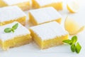 Freshly baked lemon bars