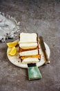 Lemon cake dessert Royalty Free Stock Photo