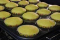 Freshly baked lemon cupcakes Royalty Free Stock Photo