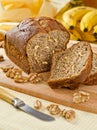 Banana Bread Nut Loaf Royalty Free Stock Photo