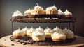 Freshly Baked Mini Cheesecakes for National Cheesecake Day.AI Generated