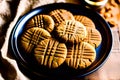 Freshly Baked Peanut Butter Cookies Royalty Free Stock Photo