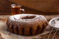 Freshly baked ring cake Royalty Free Stock Photo